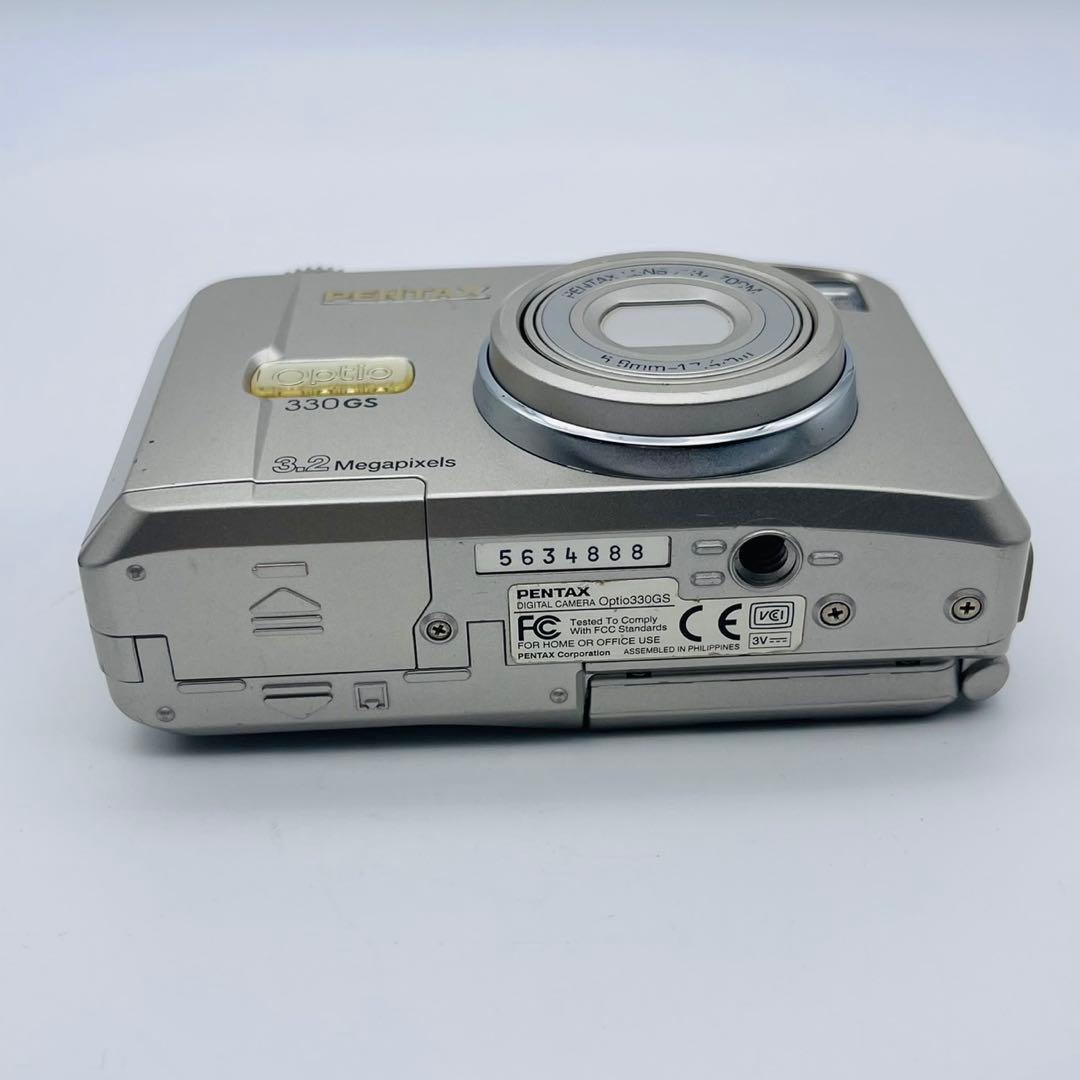 動作確認済み】PENTAX OPTIO 330GS デジタルカメラ 単三電池