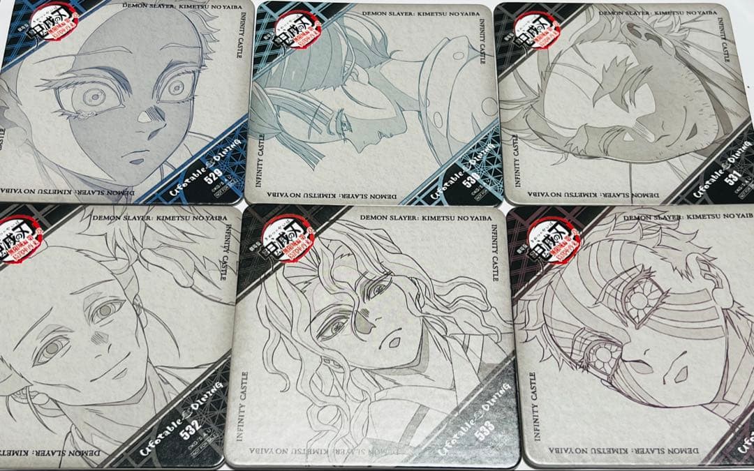 最新】鬼滅の刃 無限城編 ダイニング コースター 全6種 コンプセット