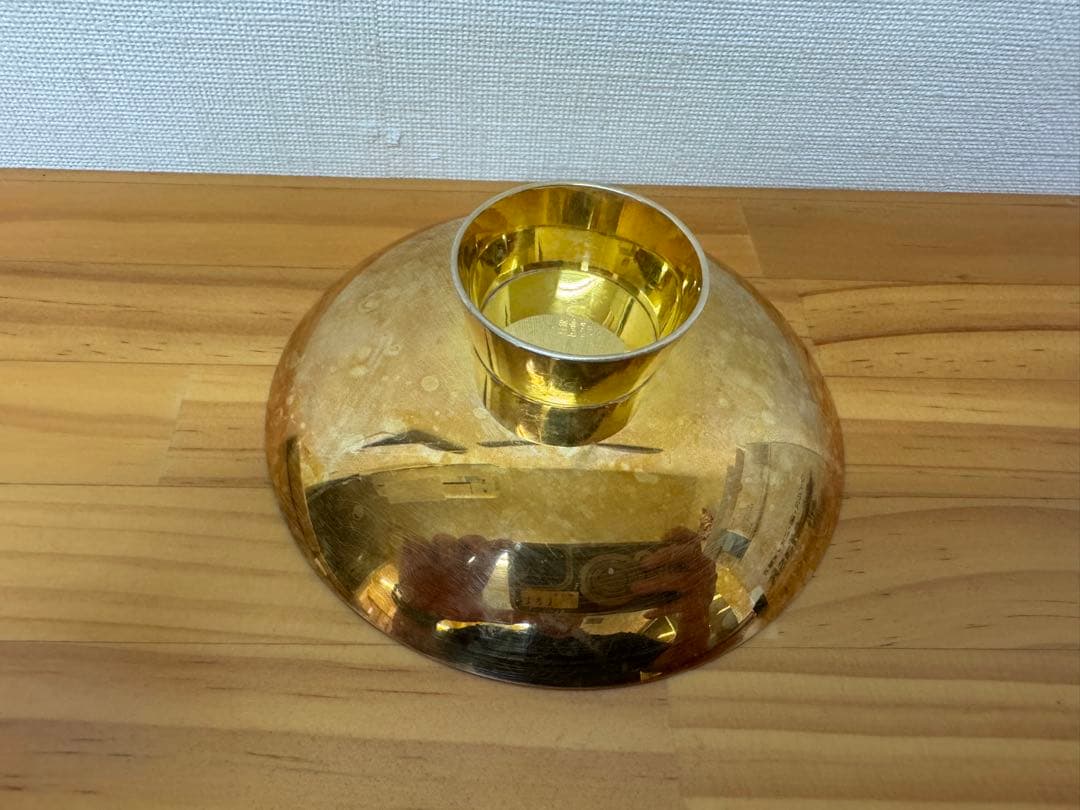 純銀杯 134g 24K GP