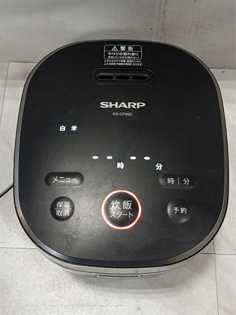 [八6838] シャープ 2024年製 炊飯器KS-CF05D-B 3合