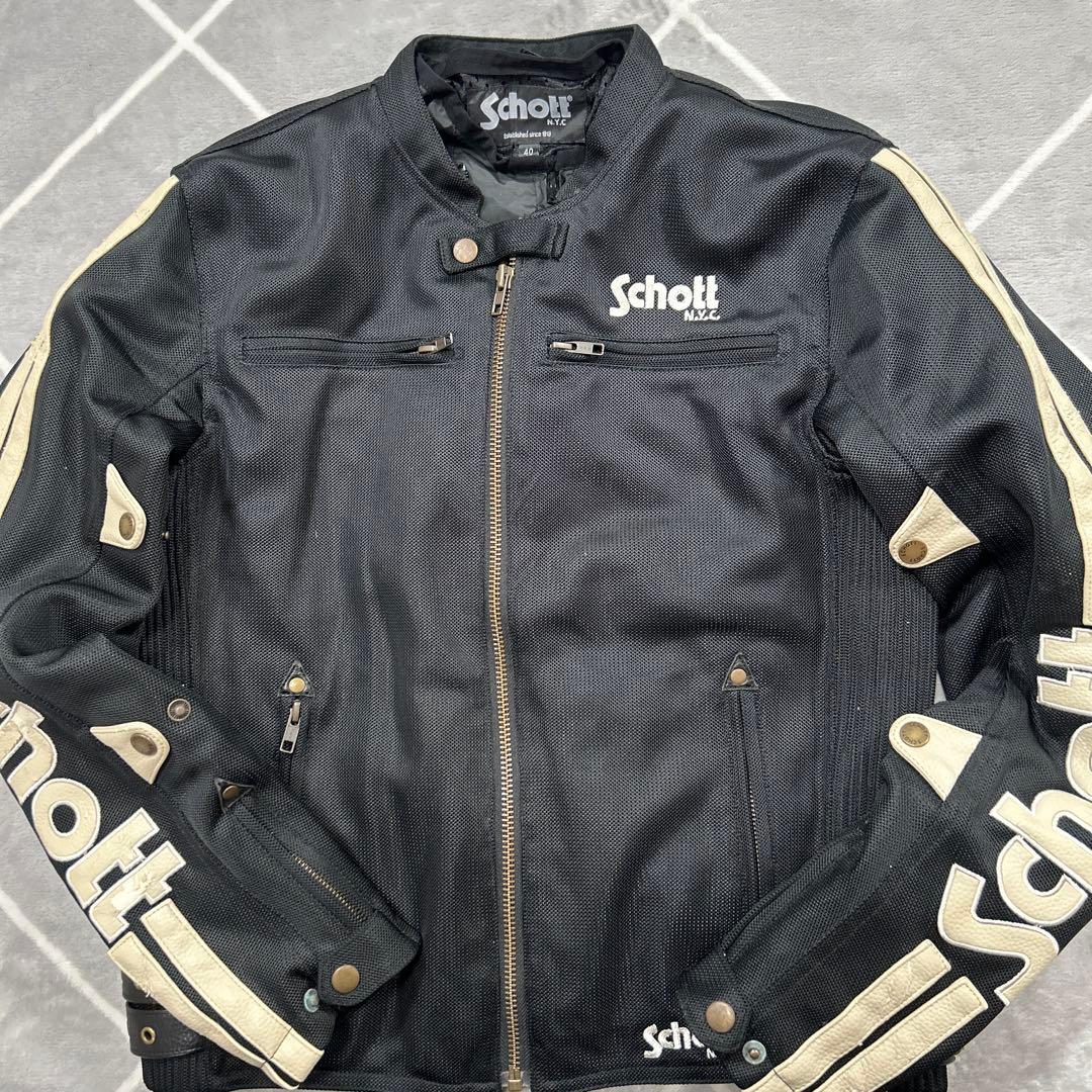 ☆レーサーの極上品☆】SCHOTT ライダースジャケット L相当 最高傑作品