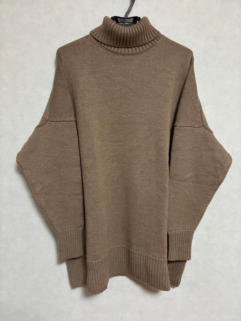 CINOH チノ タートルネックニット ミニドレス オーバーサイズニット 美