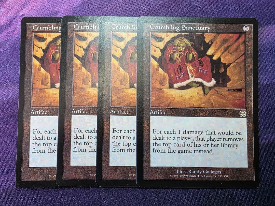 MTG 崩れゆく聖域/Crumbling Sanctuary 4枚セット 英語 - メルカリ
