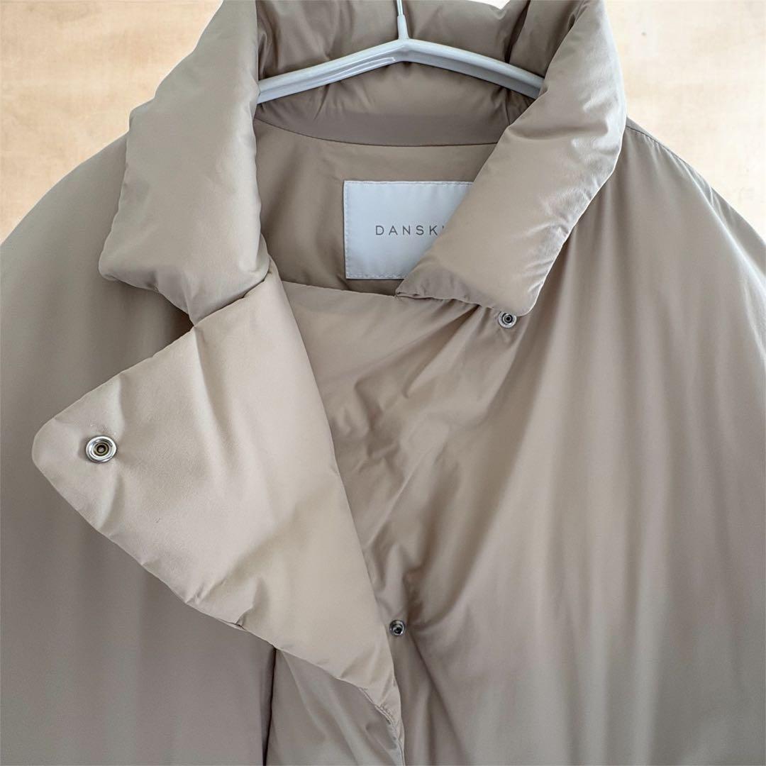 超美品】ダンスキン ハイロフトダウンコートMサイズ サンドベージュ