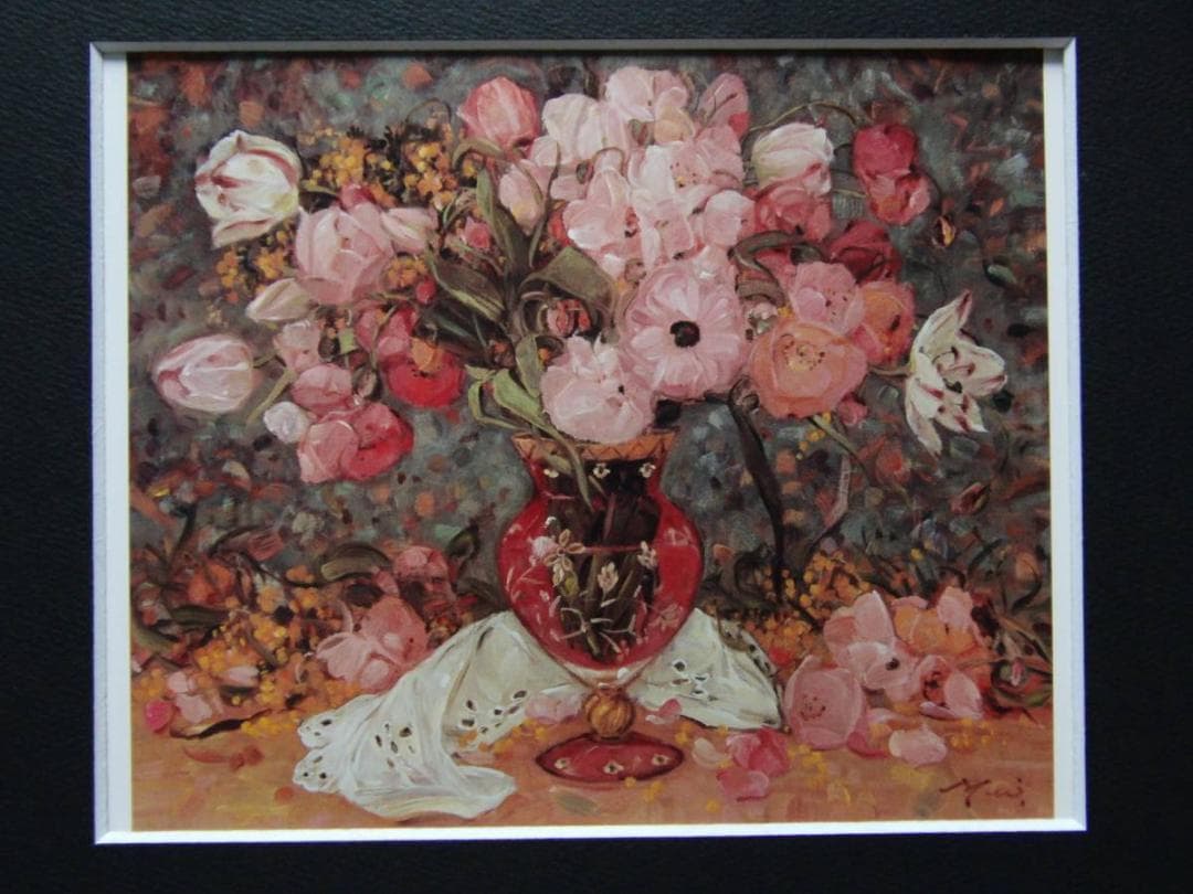 斎藤由比、【プリマヴェーラ】、希少な画集より、状態良好、新品高級額装付