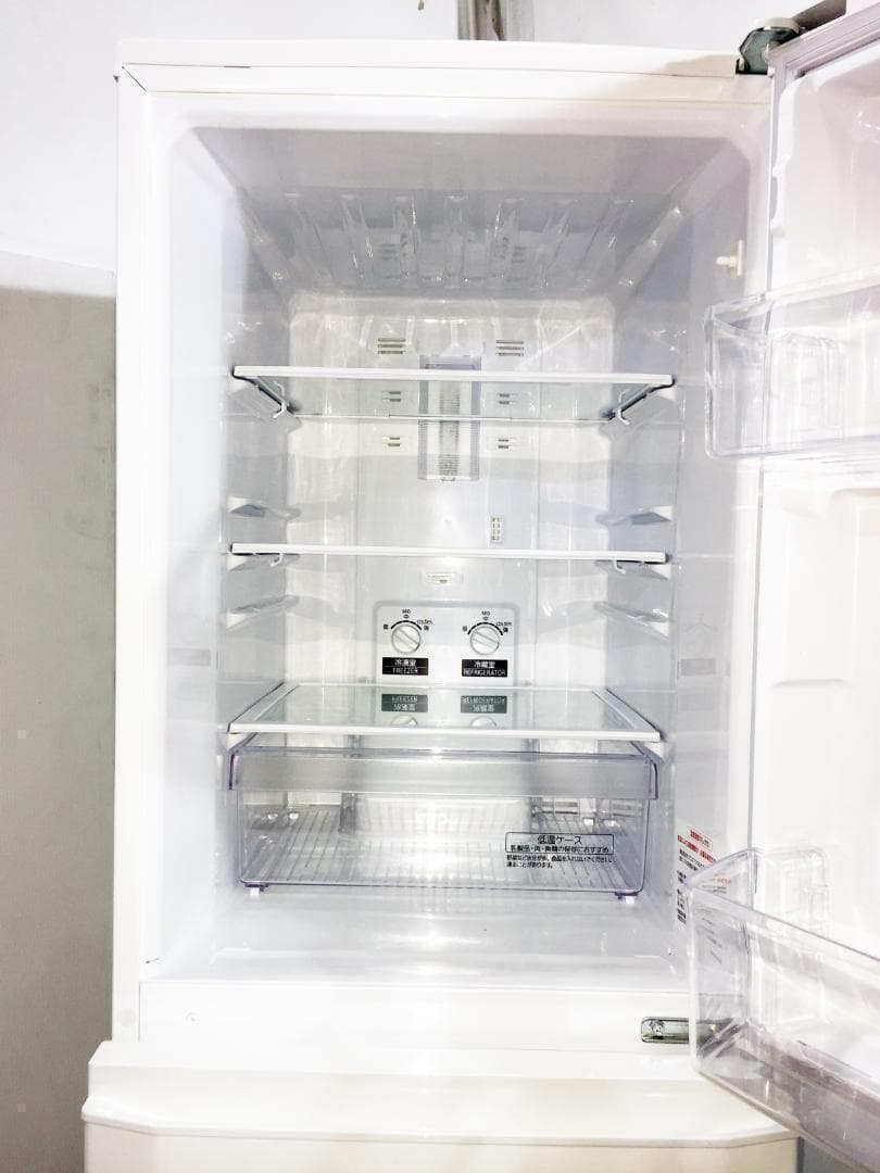 美品 中古★三菱 146L 冷蔵庫【MR-P15EC-KW】