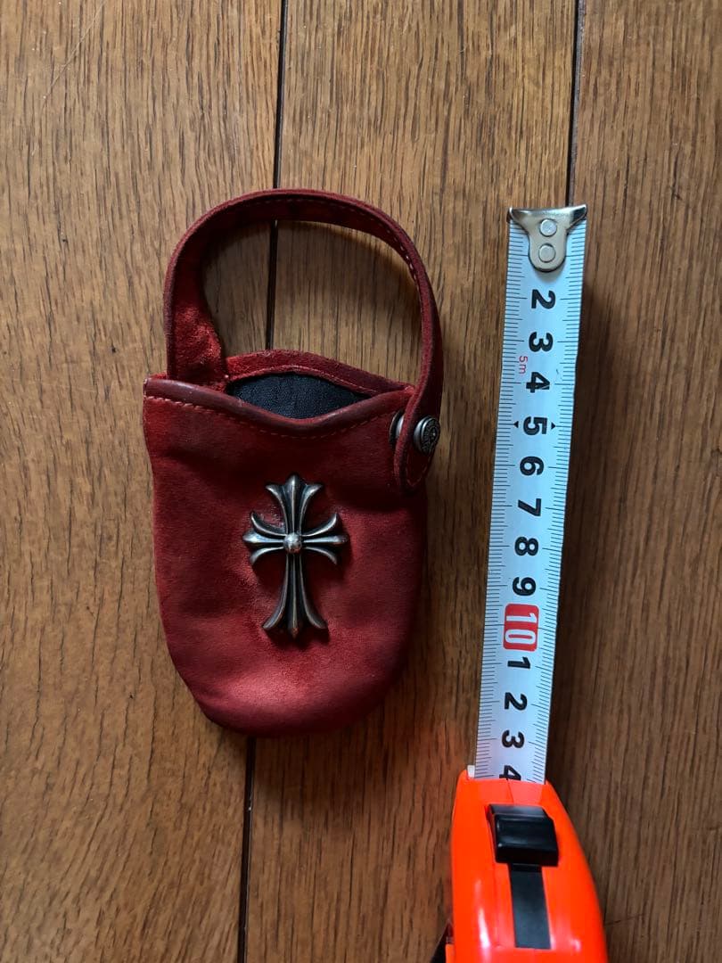 Chrome Hearts 赤　携帯ケース　スウェード