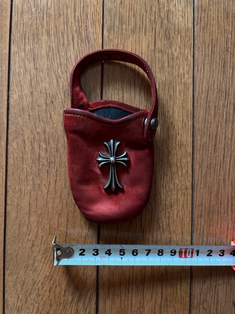 Chrome Hearts 赤　携帯ケース　スウェード