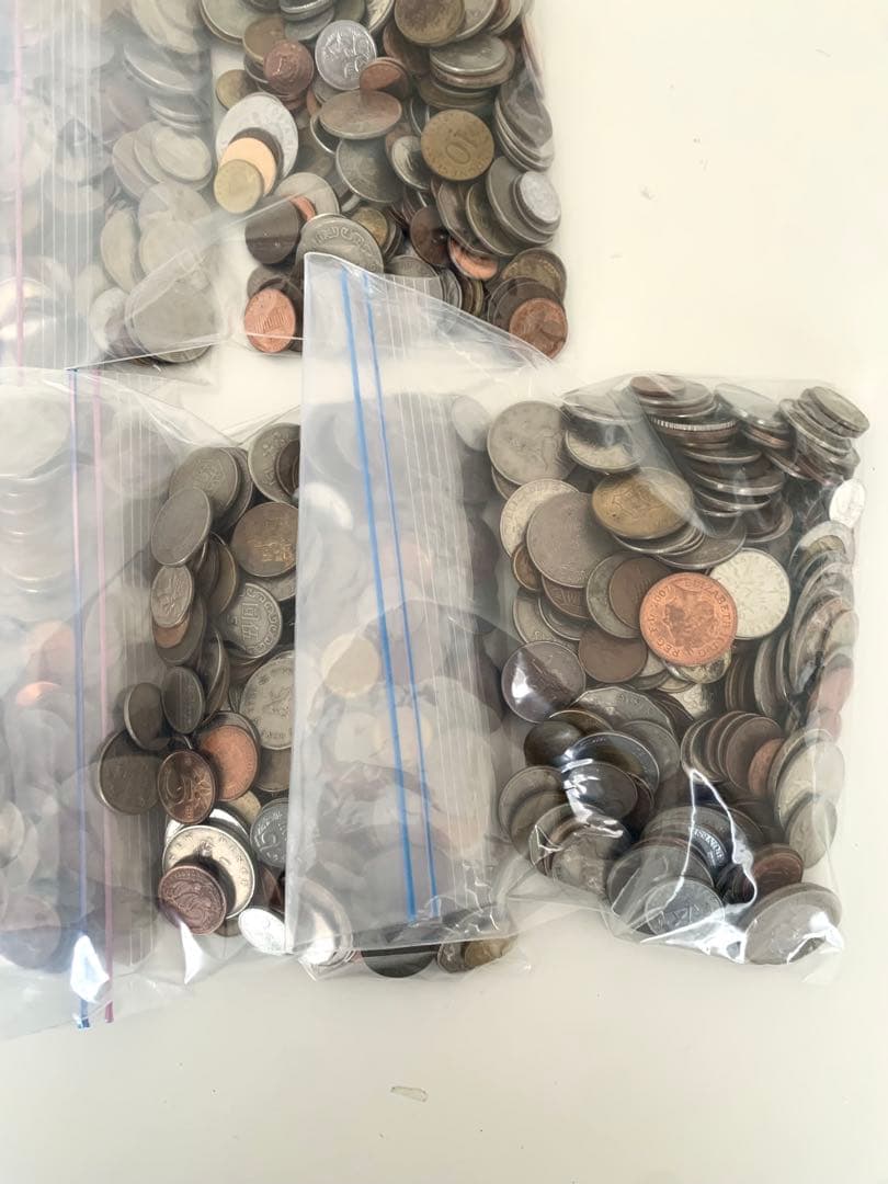 外国コイン 約10キロまとめ ※おまけで旭日銀貨