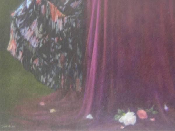 福井　欧夏、魅惑の泉、希少画集画、高級新品額・額装付