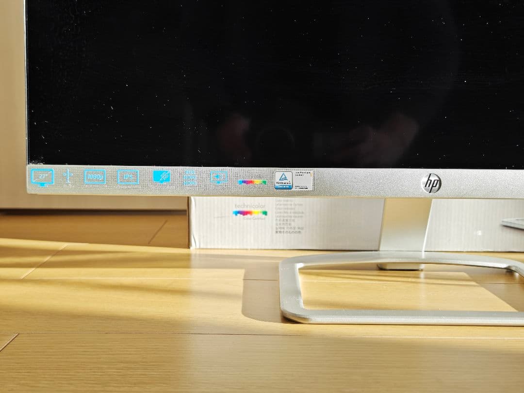 【美品】HP 27ea　27インチ　モニター　スピーカー内蔵　狭縁ベゼル　FHD