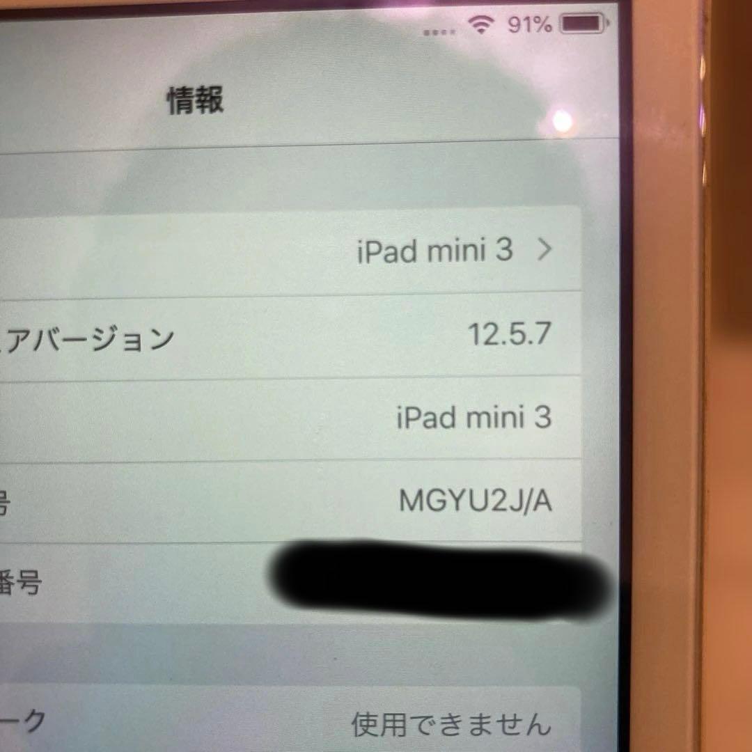 iPad mini 3 128g セルラーモデル