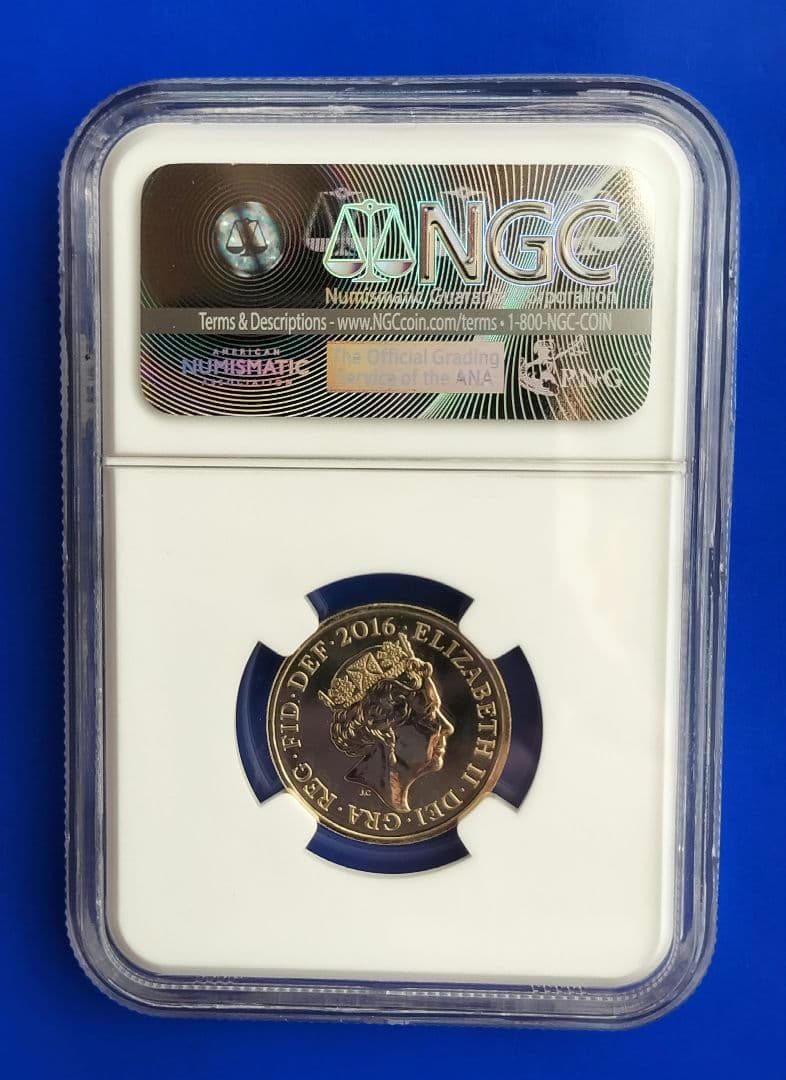 ちゃー様専用☆希少❗1ポンド硬貨（最後の円形コイン）2016 NGC MS67