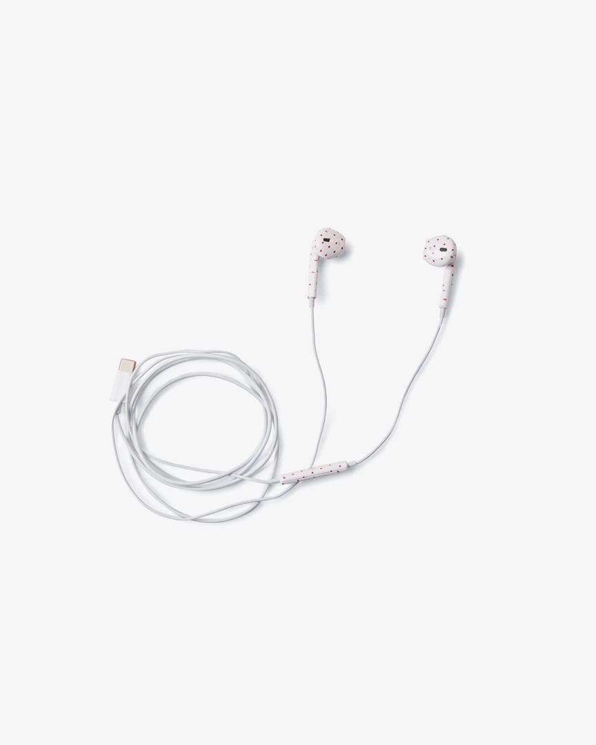 aeae ホワイト ドット レッド USB-C 有線イヤホン 公式品 - メルカリ