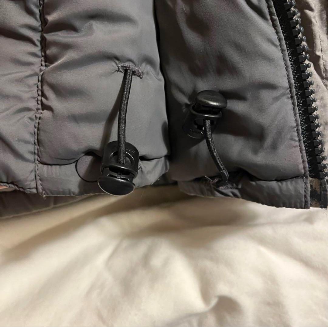 90s mont-bell フード付きダウンジャケット グレー・ブラック - メルカリ