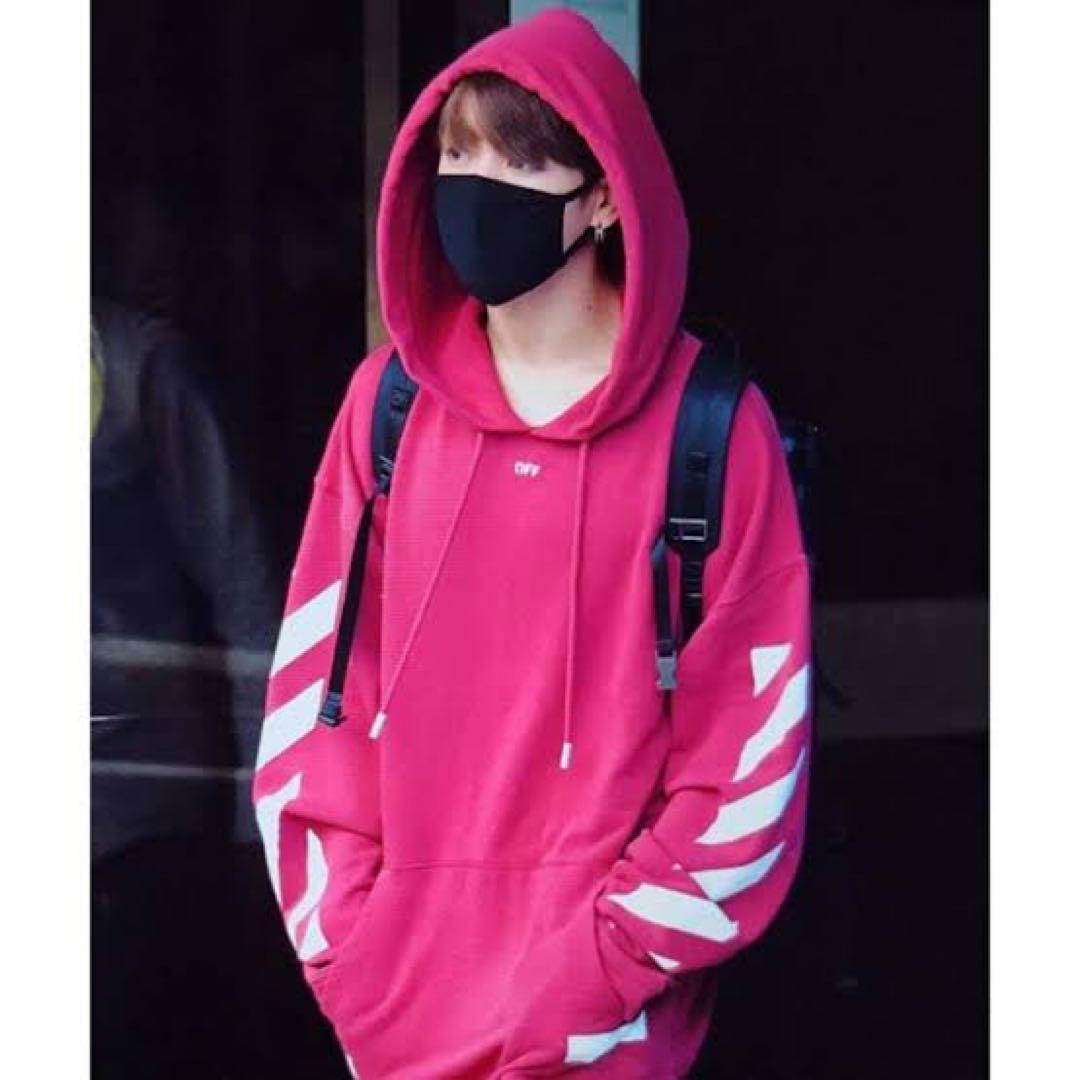 BTSジョングク着用OFF-WHITE パーカー - メルカリ