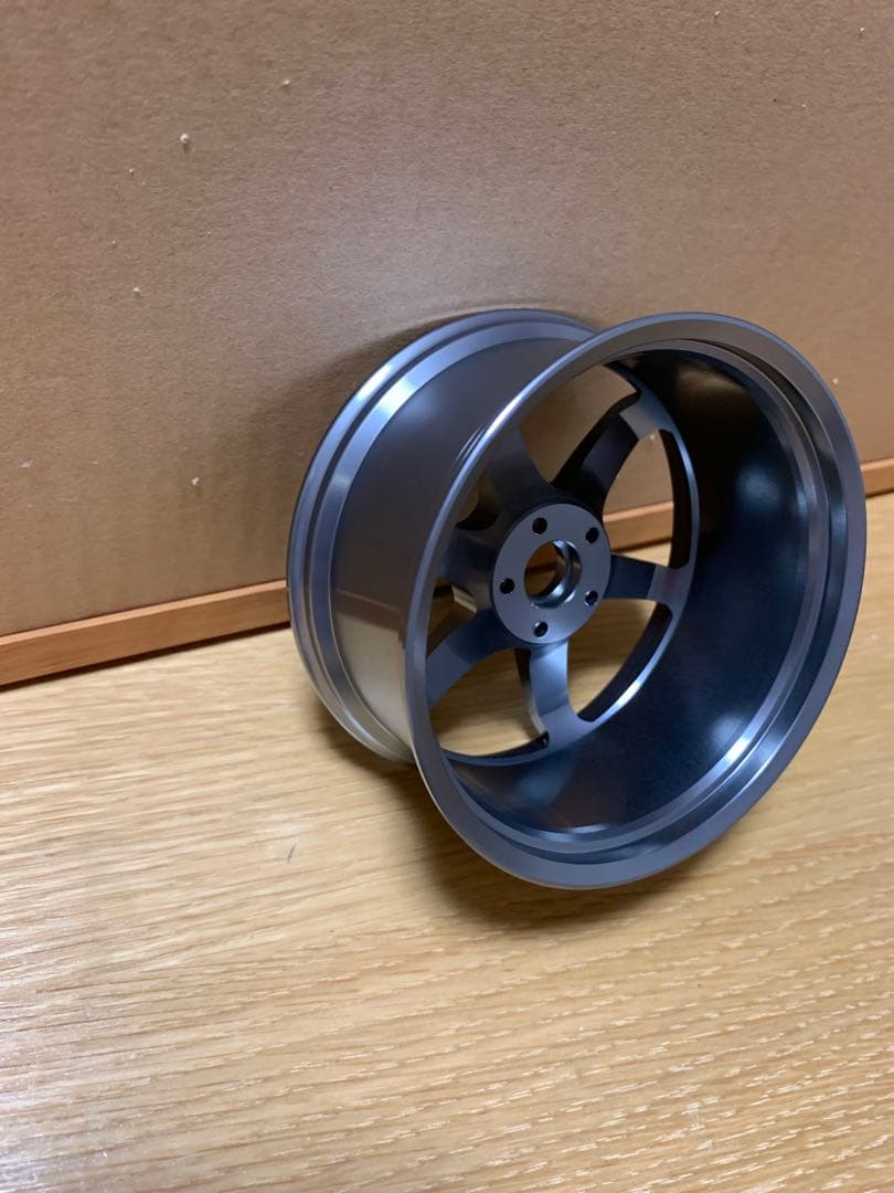 《新品》ミニチュアオブジェ レイズ RAYS TE37 ホイール グレー