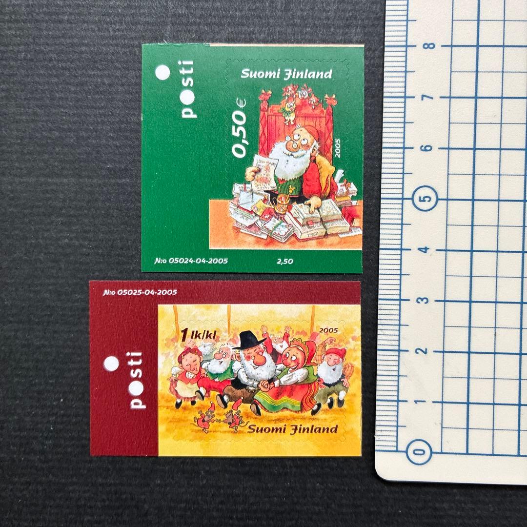 海外切手 未使用 外国切手 フィンランド 2005年 クリスマス イラスト2
