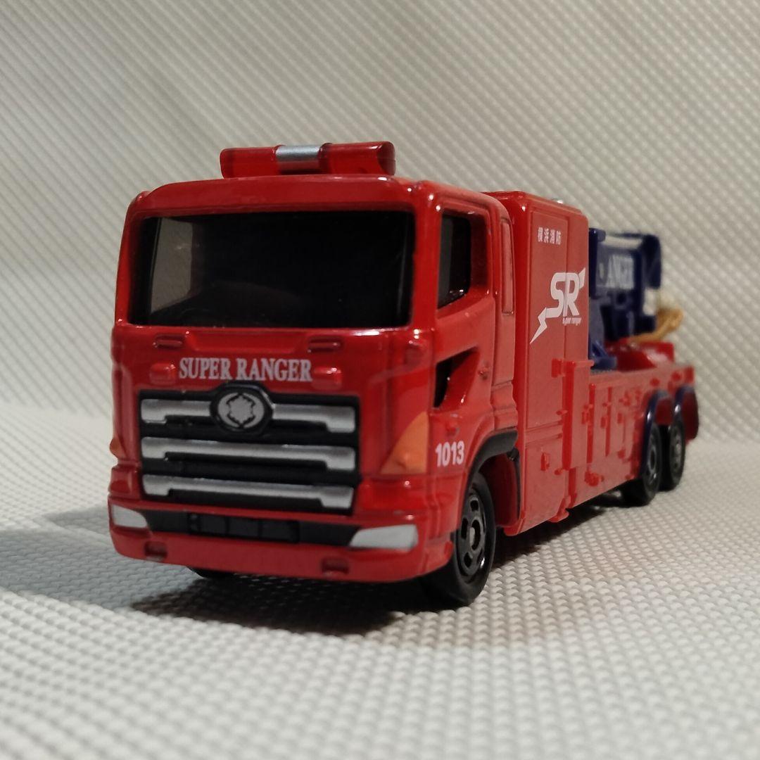 ☆商談中☆ 5492 ロングトミカ 横浜消防 SR 日野プロフィアけん引車