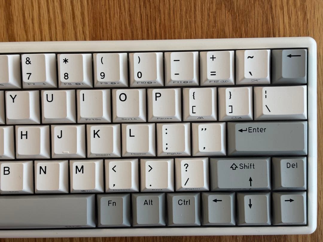 NIZ Atom66 ホワイト 静電容量無接点方式キーボード 66キー