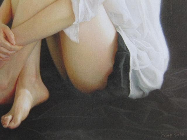 加藤裕生、【孤独が二つ】、希少な額装用画集より、新品額装付、状態良好、送料込み