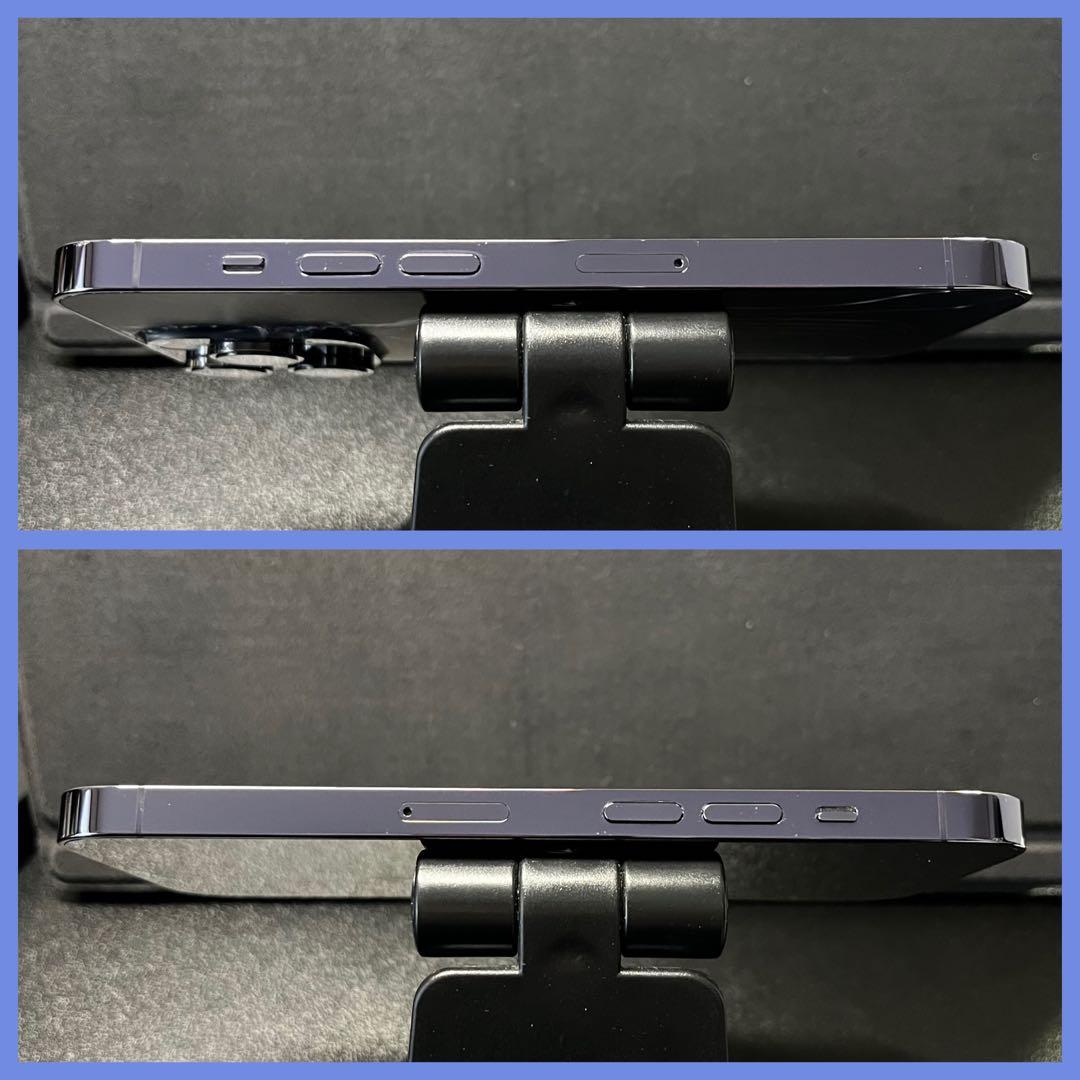 iPhone 14 Pro 256GB ディープパープル 背面割れ 動作良好
