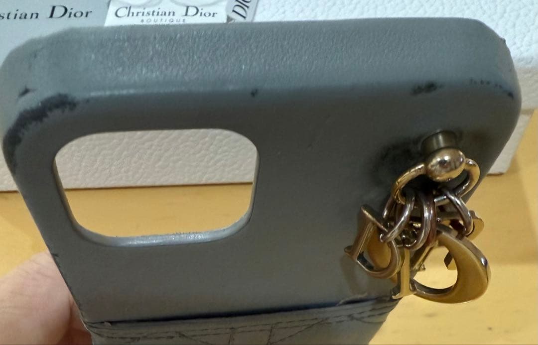 Lady Dior iPhone 12ケースカナージュ ラムスキン