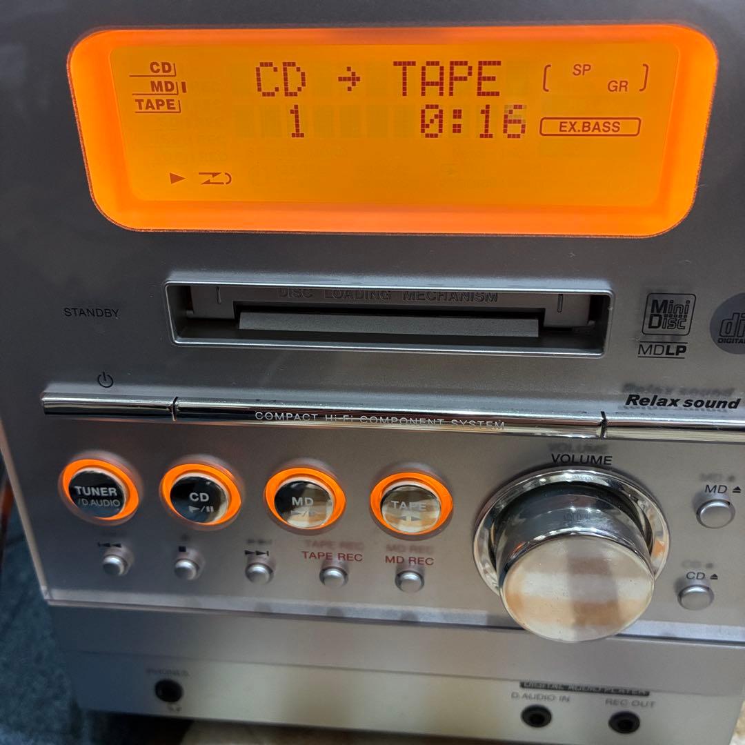 KENWOOD RXD-SZ3MD ケンウッドコンパクト カセットCDMDコンポ