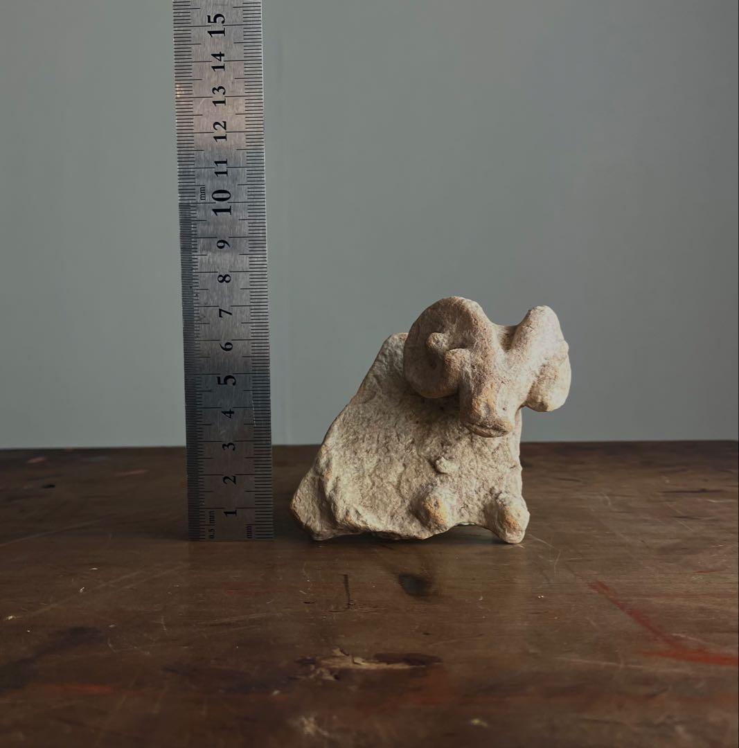 美しい、、古代中国の羊像 新石器時代後期頃 前3000～2000年】骨董