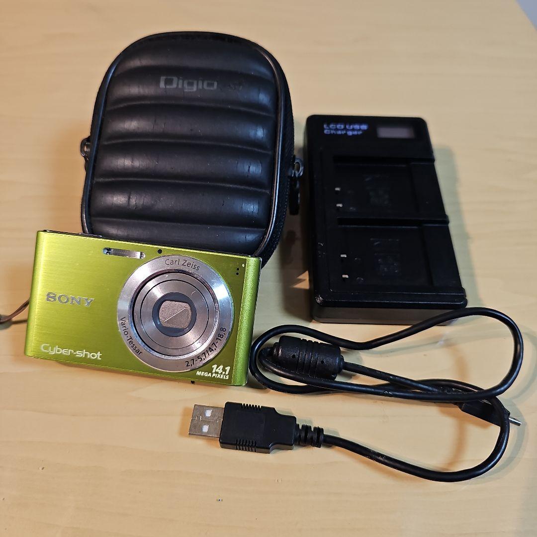 Sony Cyber-shot 14.1メガピクセル グリーン - メルカリ