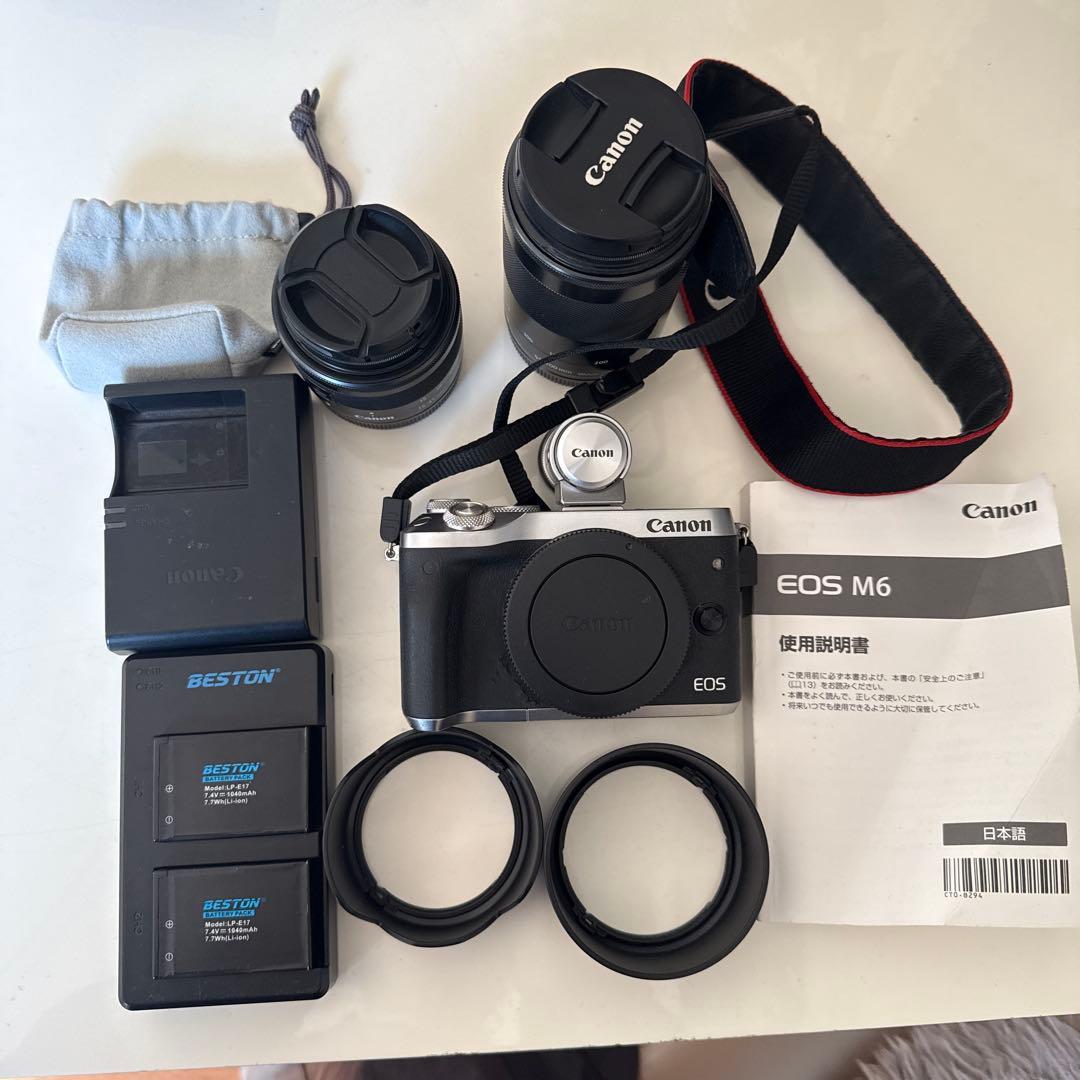 Canon eos m6 シルバー　ズームレンズ&EVF付 (レンズ不具合あり) Amazon | Canon ミラーレス一眼カメラ EOS M6 レンズキット(シルバー