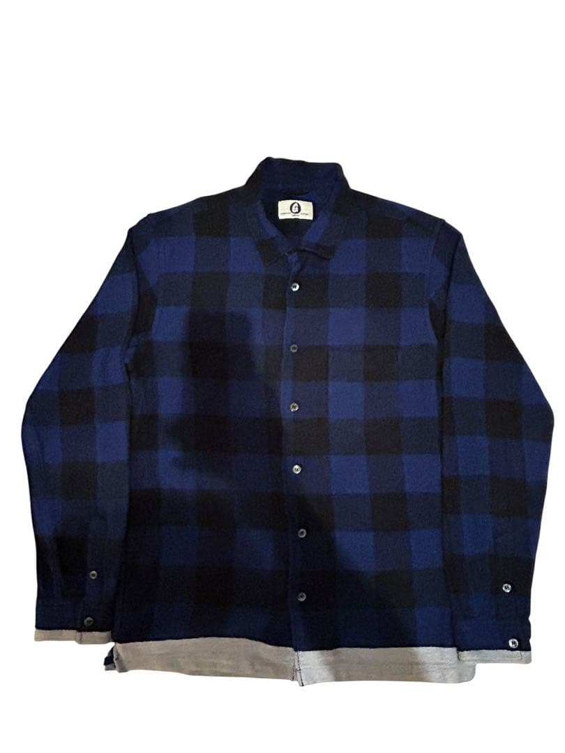 GOODENOUGH ブロックチェックネルシャツ ラインネル - メルカリ