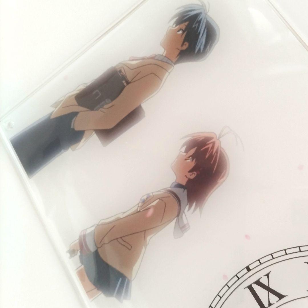 時を刻むアクリル時計 CLANNAD クラナド Key アクリル時計 古河渚