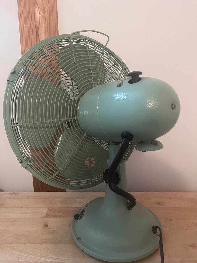 レトロミントグリーン扇風機 4枚羽