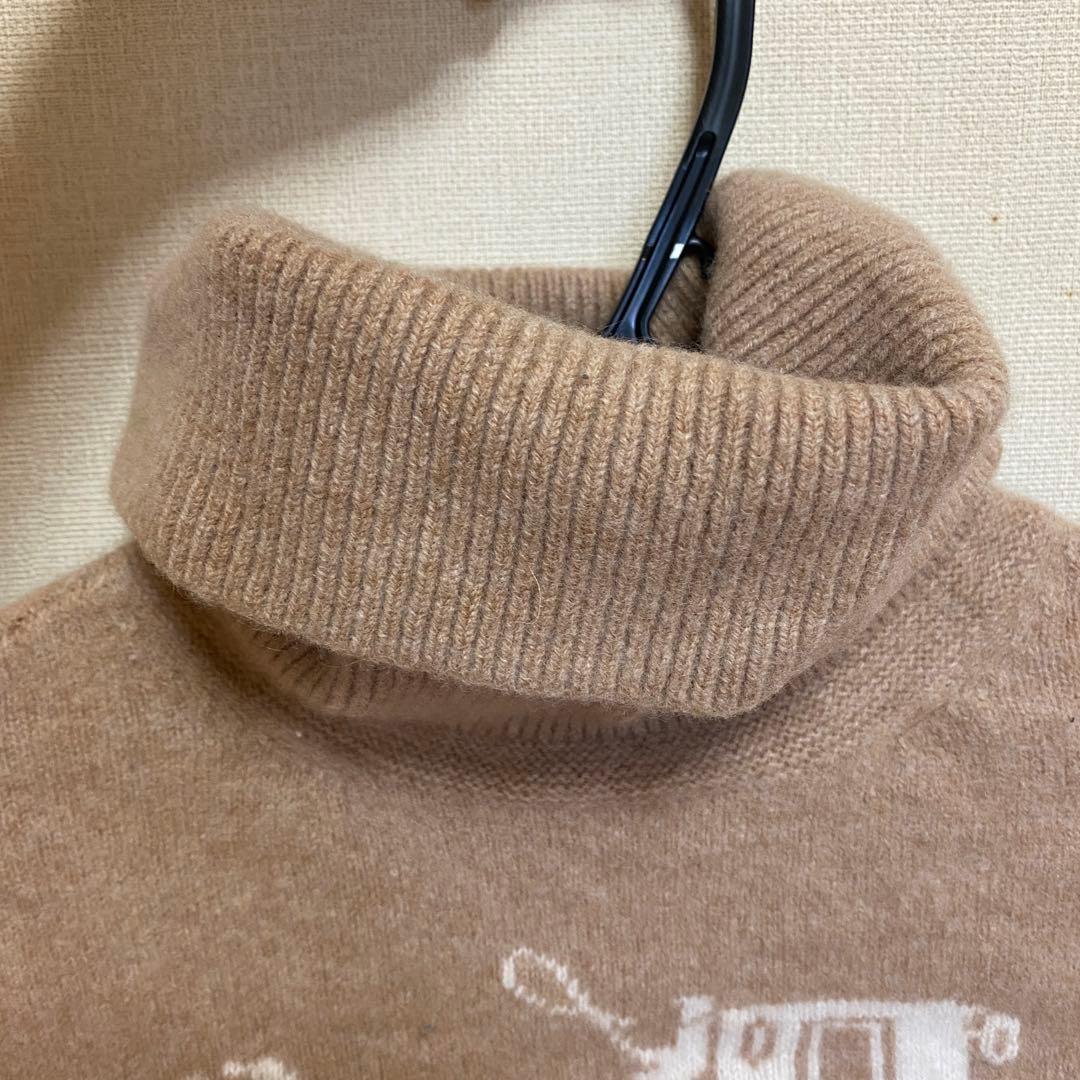 COACH ロゴ入りブラウンニット - メルカリ