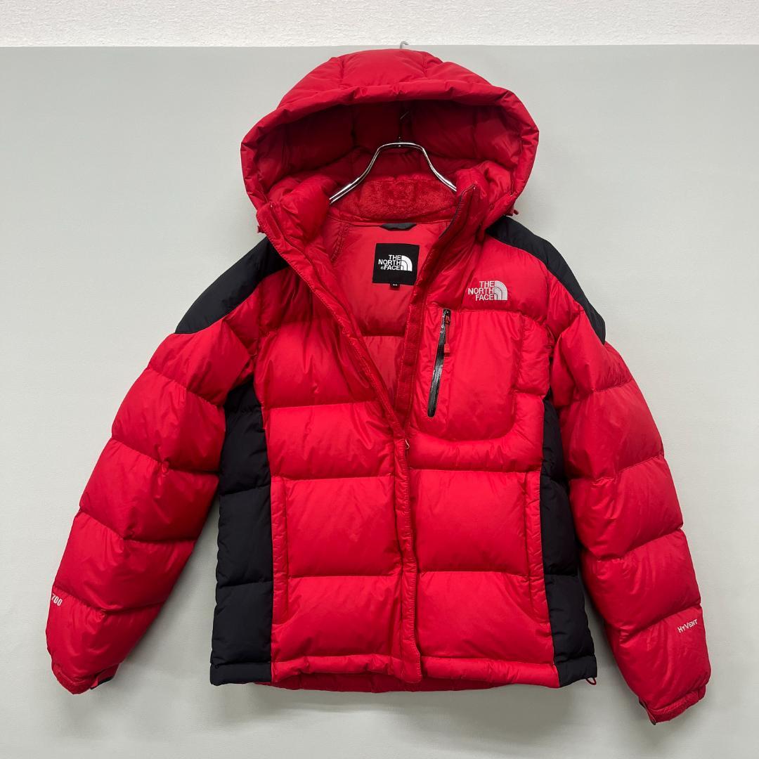 The North Face フード付きダウンジャケット レッド - メルカリ