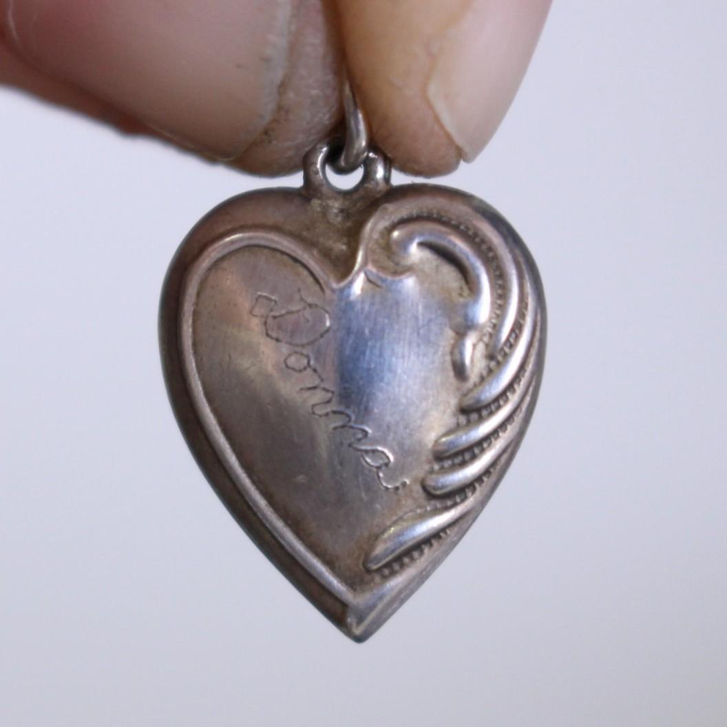 30s スウィートハートジュエリー 波 スクロール アールデコ ピュア