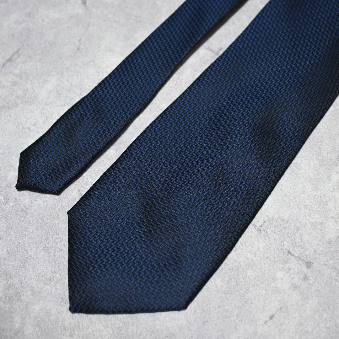 極美品】FENDI フェンディ ソリッド ダークネイビー ネクタイ - メルカリ