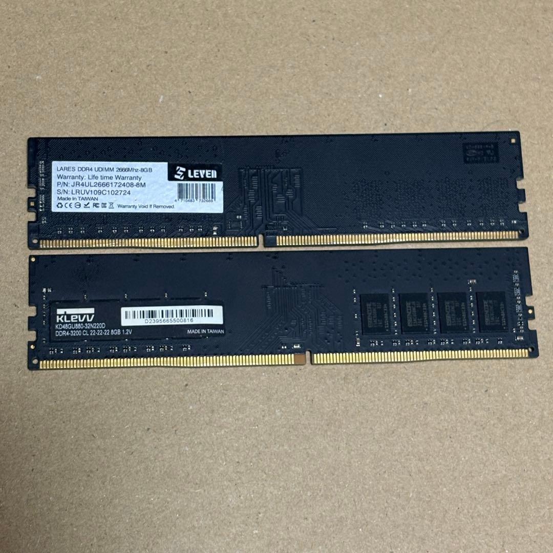 ジャンク DDR4 8GB 10枚 PRINCETON Lexar 他 計9種