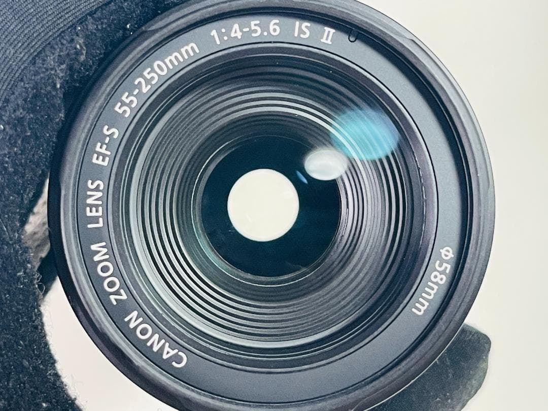 美品☘️キャノン EF-S 55-250mm 4-5.6 IS II 望遠レンズ