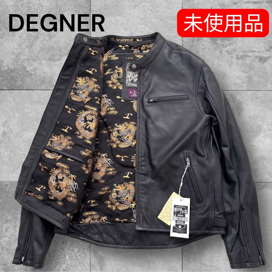【未使用品】DEGNER デグナー金襴 レザージャケット「雲龍」XL ブラック 楽天市場】デグナー DEGNER 金襴織物 レザージャケット 21SJ-14K