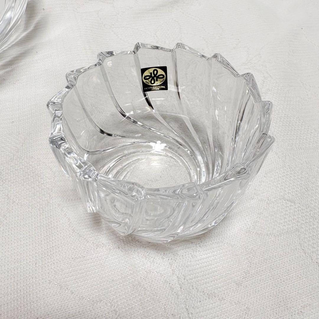 新品未使用】 HOYAクリスタル ガラス製 ボウル 小鉢5個セット 保谷