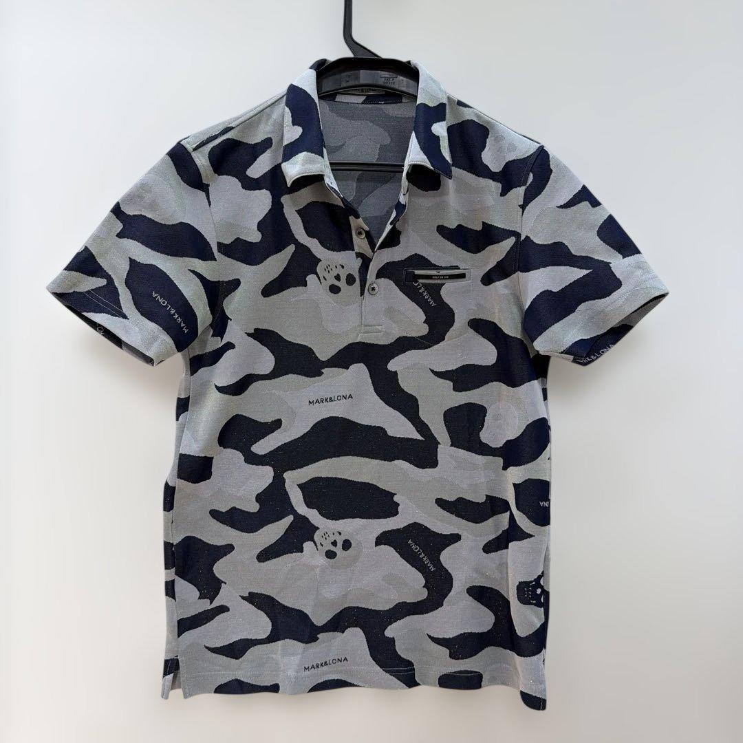 MARK&LONA ラメ入り迷彩柄ポロシャツ - メルカリ