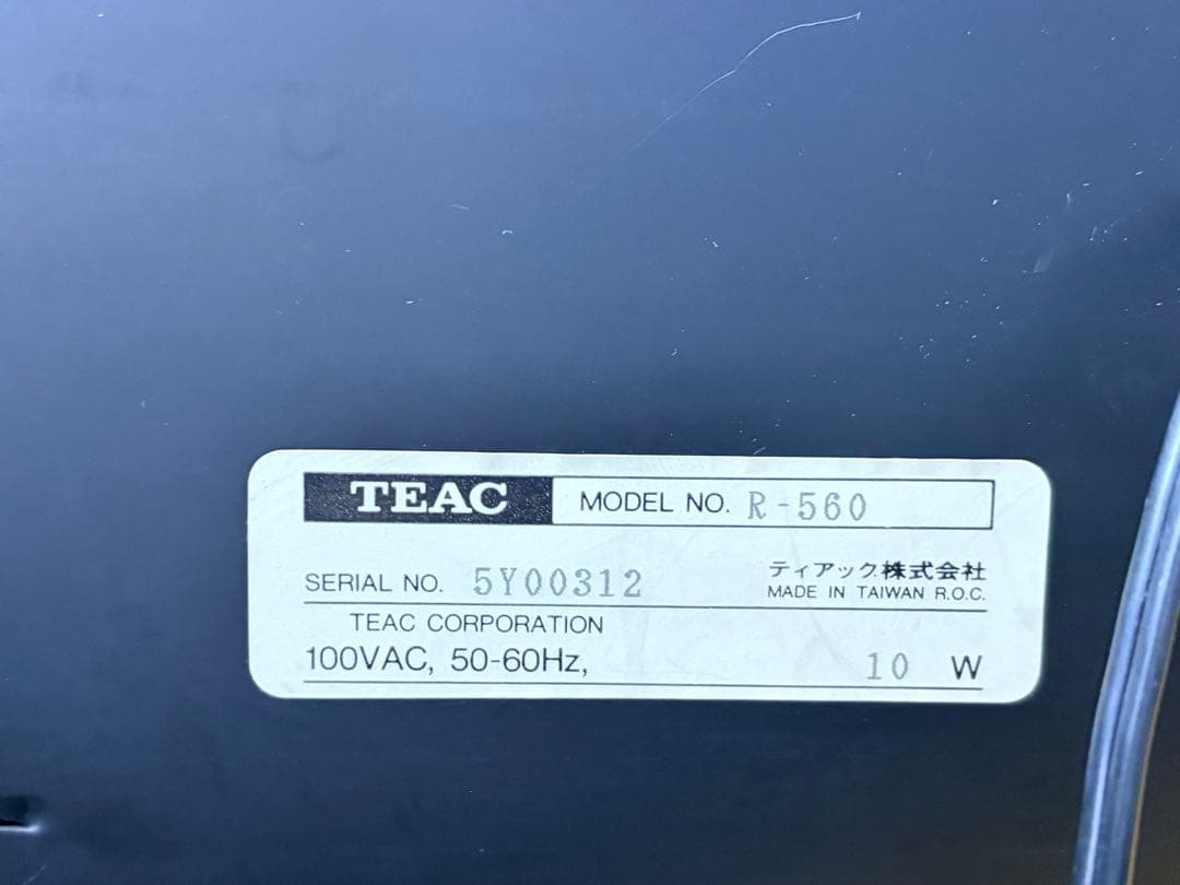 TEAC R-560 動作品　カセットデッキ