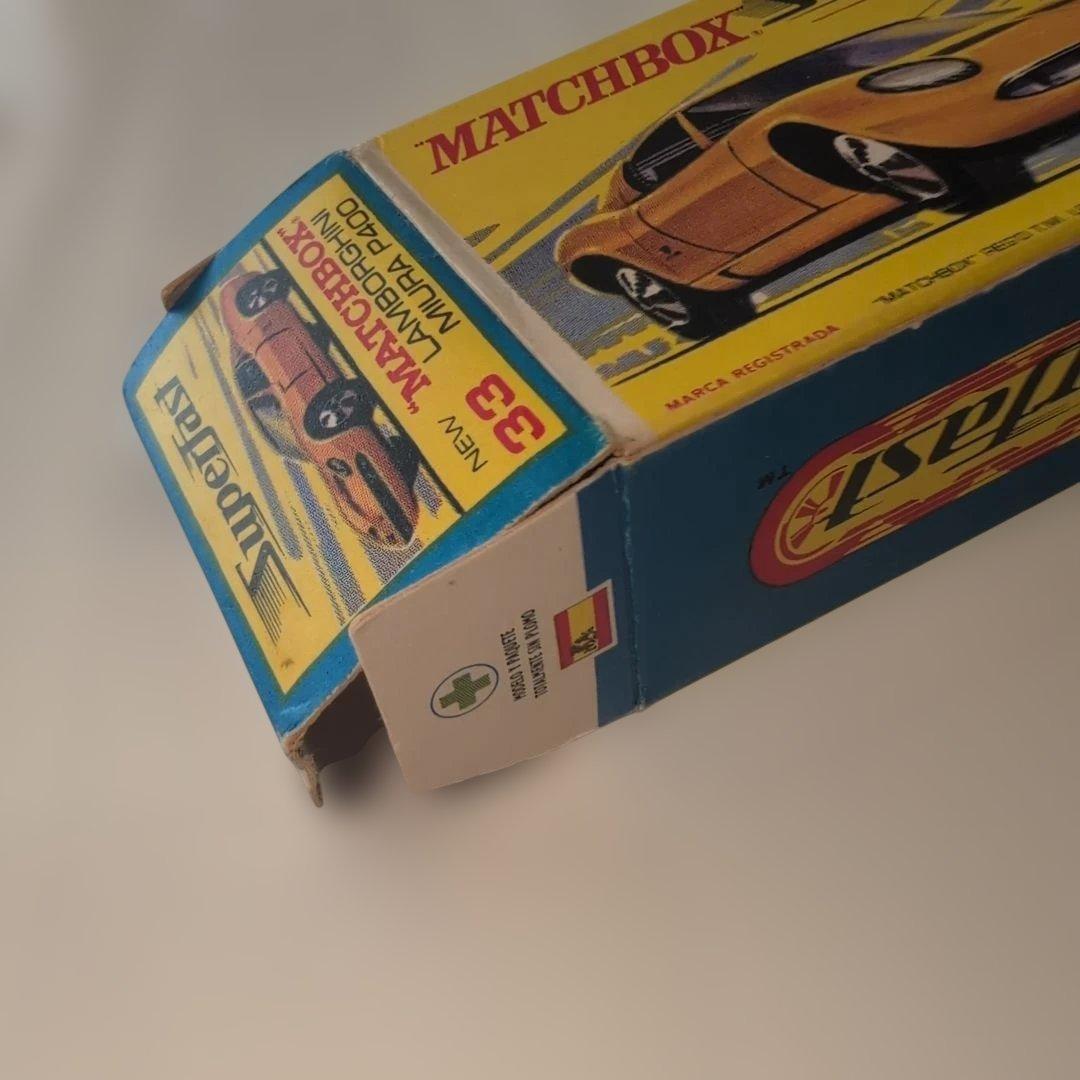 美品・希少品]マッチボックスNo.33ランボルギーニ ミウラ P400 当時物