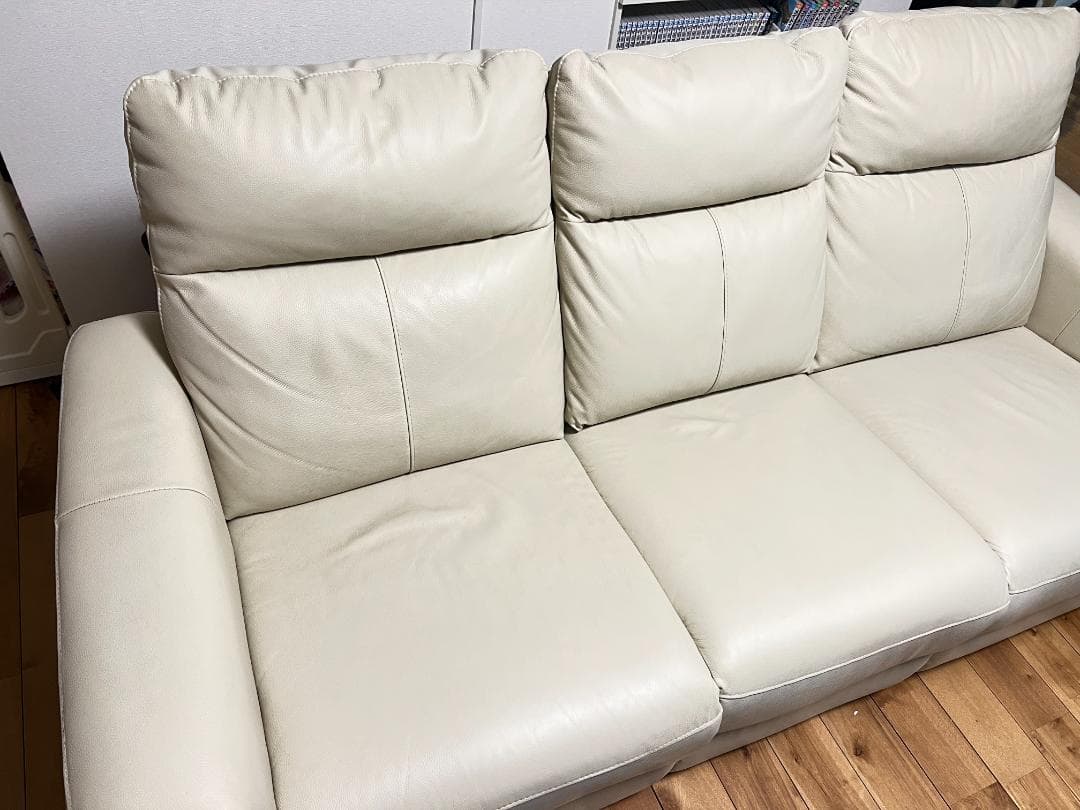 key様専用】ニトリ 3人掛け電動リクライニングソファ 本革タイプ (UM01