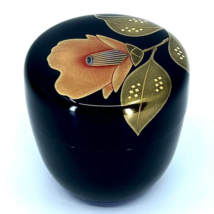 鈴谷 鐡五郎造 椿蒔絵棗