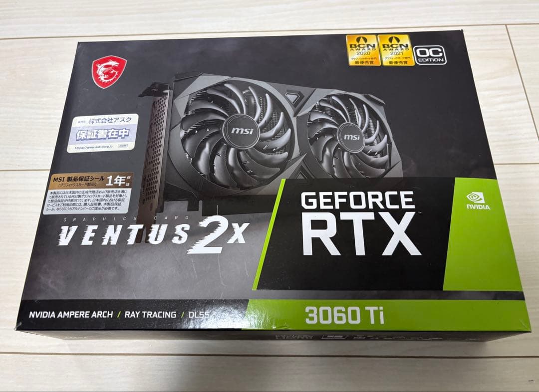 MSI GeForce RTX 3060 Ti Ventus 2X(ジャンク？)