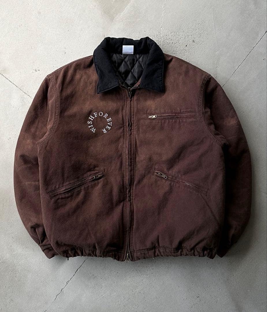 ドローコードビンテージライクショートダックジャケット/WISH FOR EVER