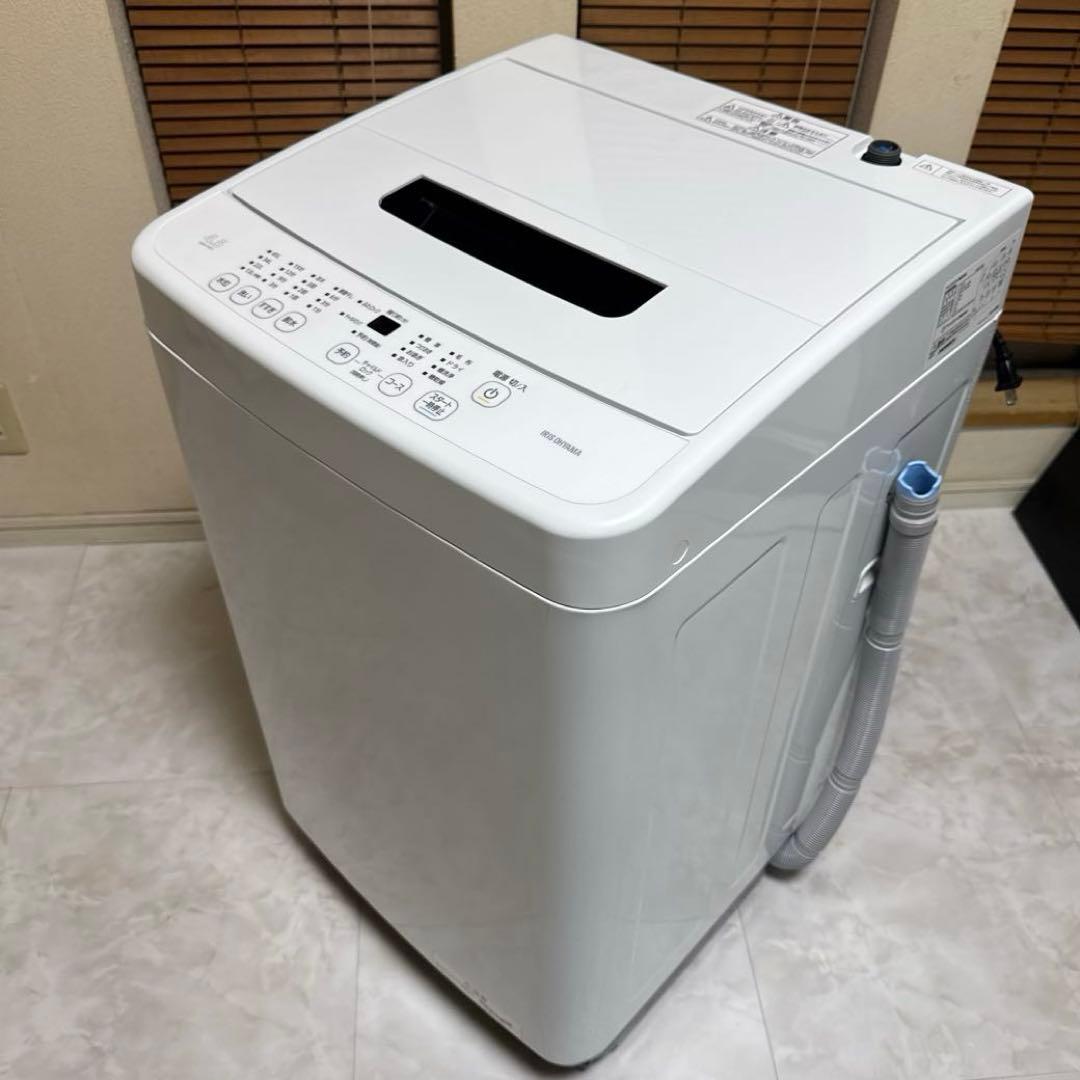 極美品 IRIS OHYAMA 2024年製最新モデル 洗濯機 4.5kg